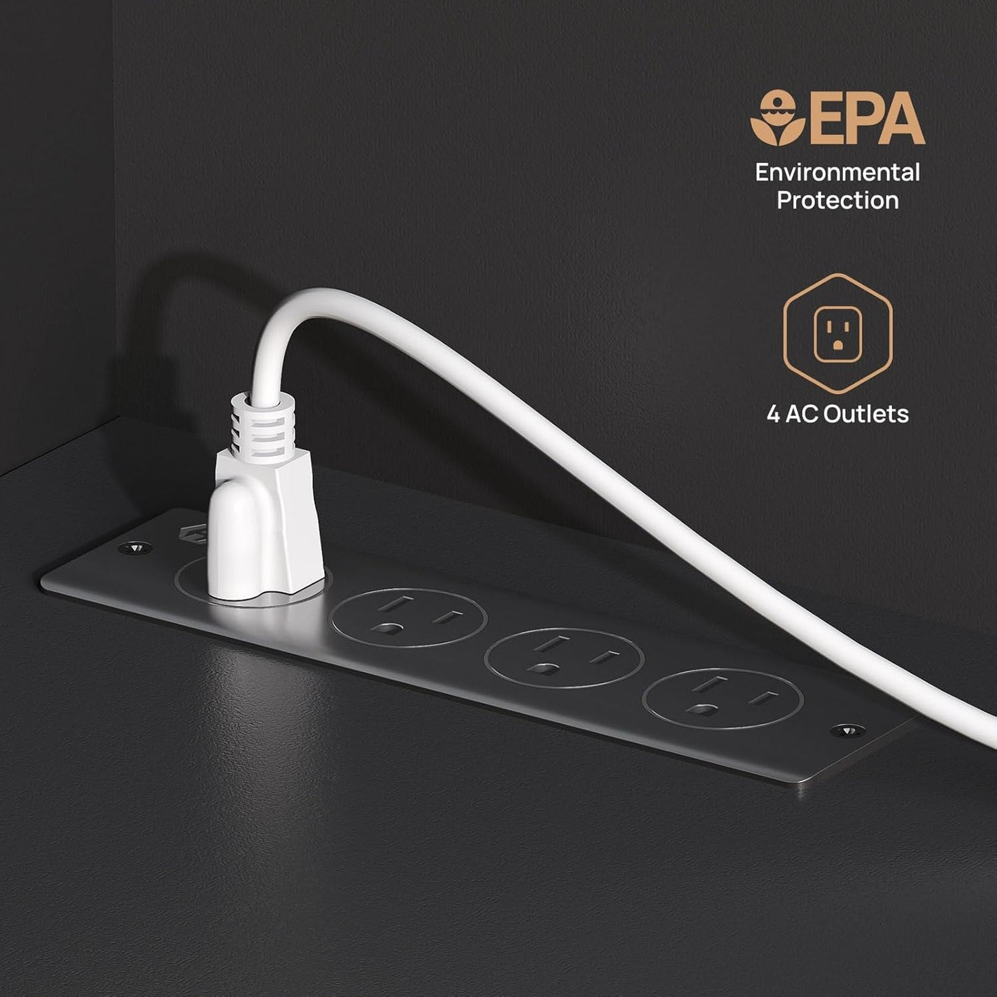 Fireplace TV Stand with Led and Power Outlets, Black Entertainment Center with 26" Electric Fireplace for 45/50/55/60/65 Inch Tvs, Modern TV Console with Storage Cabinet for Living Room