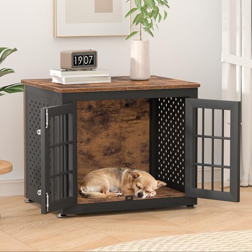 26" Heavy Duty Dog Crate Furniture for Small Dogs, view 7