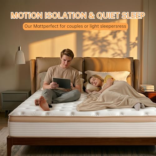 Queen Mattress,12 Inch Hybrid Mattress in a Box: Memory Foam & Pocket Springs for Pressure Relief, Motion Isolation, Medium Firm,CertiPUR-US Certified,Fiberglass Free ，80"*60"*12"