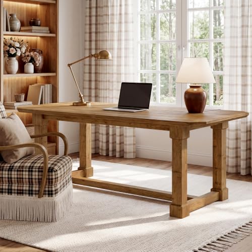63" Solid Wood Executive Desk, view 5