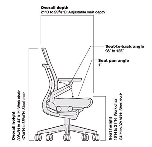 Steelcase Gesture Office Chair, Ergonomic Work Chair with Wheels for Carpet, view 3