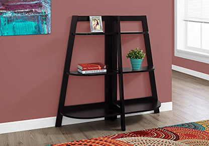 Bookshelf, Bookcase, Etagere, 3 Tier, 48" h, Office, Bedroom, Brown Laminate