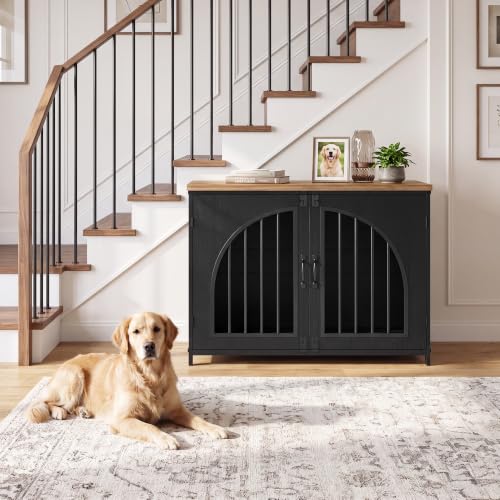 42.5" Dog Crate Furniture for Medium & Large Dogs, Lockable Door, view 7