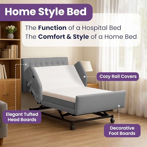 Customize Your Own Adjustable Hospital Bed for Home Use with Gel Memory Foam, view 6