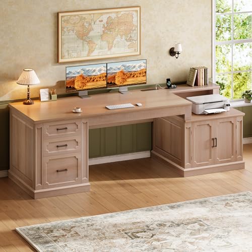 Farmhouse 70.9" Executive Desk, view 4