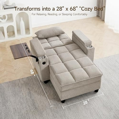 Oversized Recliner Chair with Swivel Tray Table, view 7
