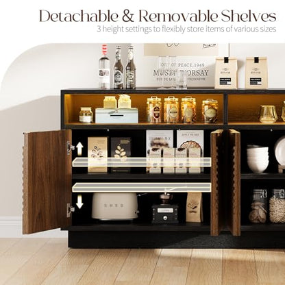 Modern Sideboard Buffet Cabinet with Storage, view 4