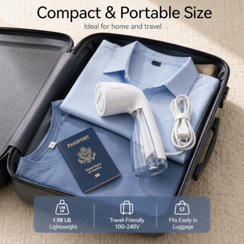 Steamer for Clothes, 1100W Handheld Portable Steamer, 120V Only, view 8