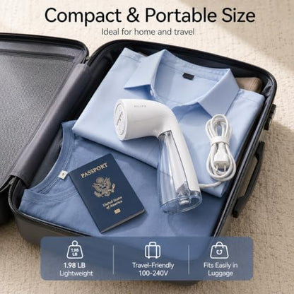 Steamer for Clothes, 1100W Handheld Portable Steamer, 120V Only, view 8