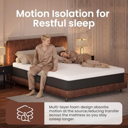 Full Mattress Extra Firm – 12" Memory Foam Mattress for Spinal Alignment, view 5