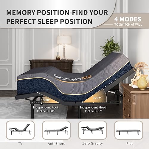 Adjustable Bed with Copper Gel Mattress, view 3
