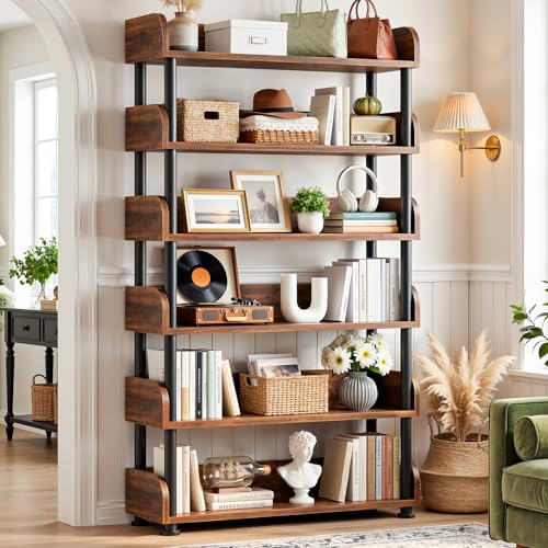 6-Tier Tall Open Bookshelf, view 2