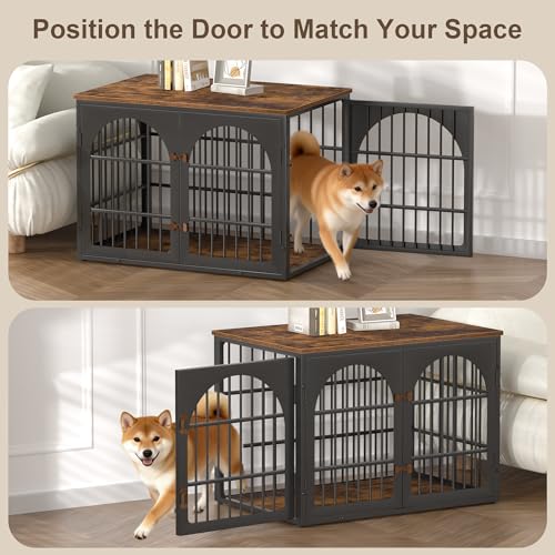 38" Heavy Duty Dog Crate Furniture for Large and Medium Dogs, view 5