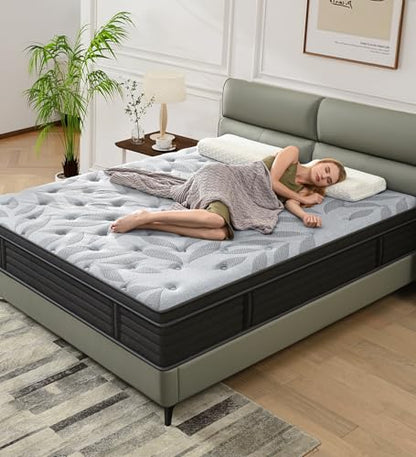 12 Inch Full Mattress, Medium Firm Hybrid Mattress in a Box, view 6