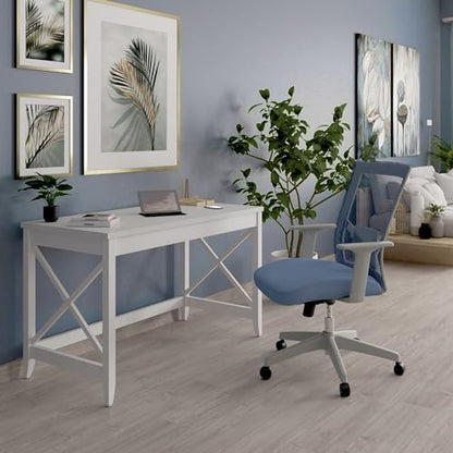Workspace by Farmhouse Writing Desk, 47.24" x 23.62" x 29.53", White