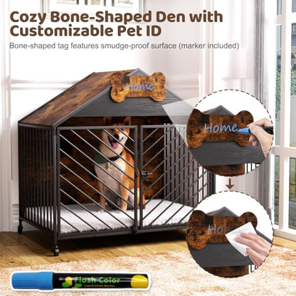 Furniture Dog Crate for Small & Medium Dogs, view 8