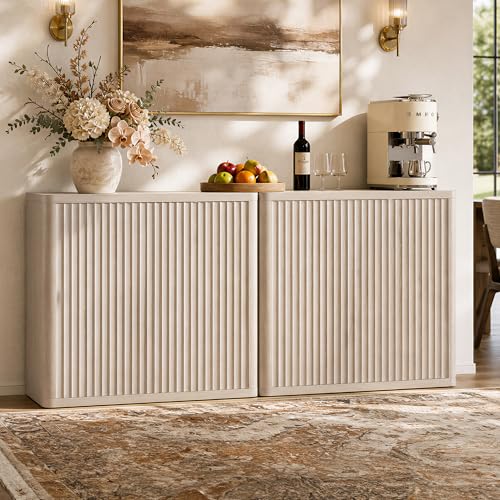 Buffet Cabinet with Storage 69.2" Sideboard Accent Modern Credenza with Doors, view 2
