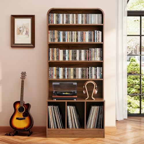 71” Tall Record Player Stand with Vinyl Storage, Turntable Stand Table, view 2