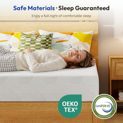 8 Inch Full Size Memory Foam Mattress,Cooling Green Tea Gel,Med Firm, view 8