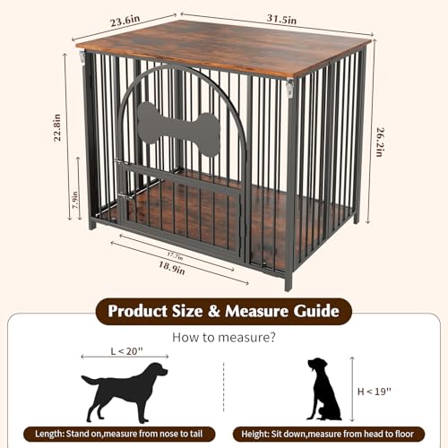 Dog Crate Furniture, No Assembly Heavy Duty Dog Kennel Indoor for Medium Dogs, view 7