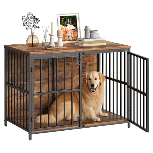 38.6" Dog Crate Furniture, Wooden Dog Kennel Indoor, view 2