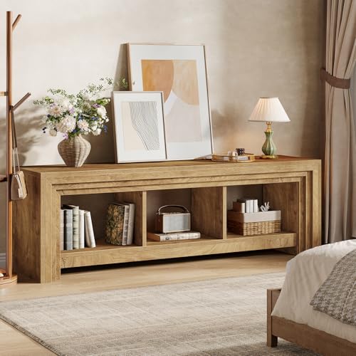 Tribesigns 63" TV Stand for TVs Up to 75 Inches, Wood Entertainment Center, view 5