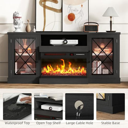 59'' Fireplace TV Stand, view 7