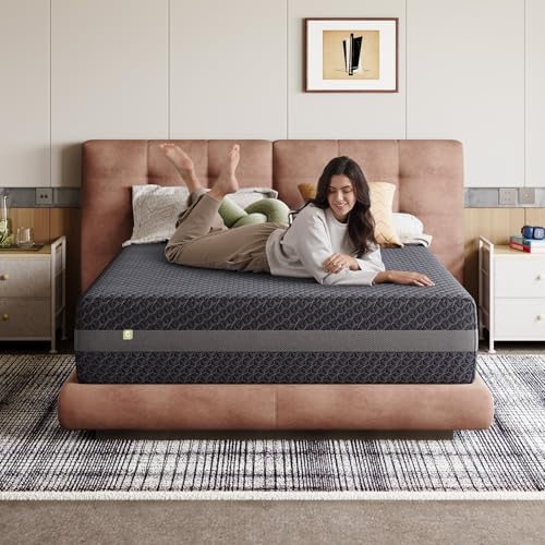 14 Inch King Size Gel Memory Foam Mattress for Body Contouring, view 2