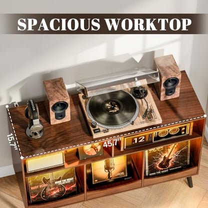 45.7" Large Record Player Stand, view 7