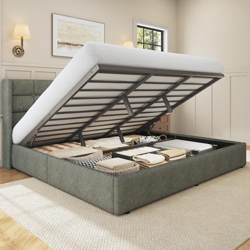King Size Lift Up Storage Bed Frame, view 2