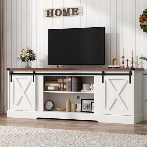 Farmhouse TV Stand for 70/75/80 Inch TV, view 6