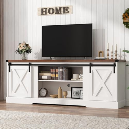 Farmhouse TV Stand for 70/75/80 Inch TV, view 6