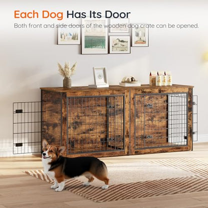 Dog Crate Furniture for 2 Dogs, view 4