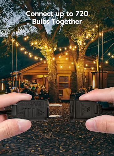 Outdoor String Lights, 50FT 25 G40 Bulbs Shatterproof Patio Lights, view 5