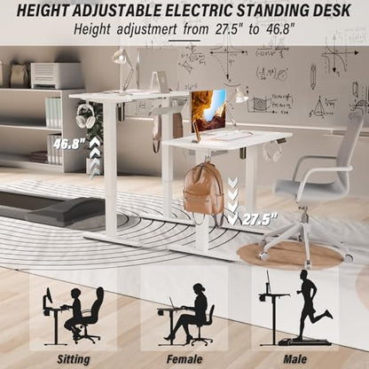 Standing Desk, 35x20 Inch Electric Height Adjustable Computer Desk, view 7