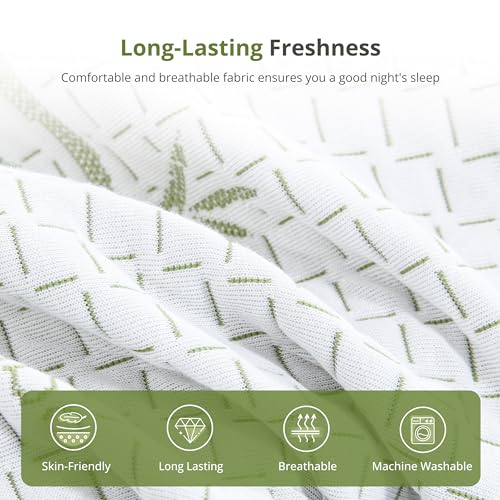 EGOHOME 8 Inch Twin Mattress Medium Firm, Green Tea Memory Foam Mattress, view 6