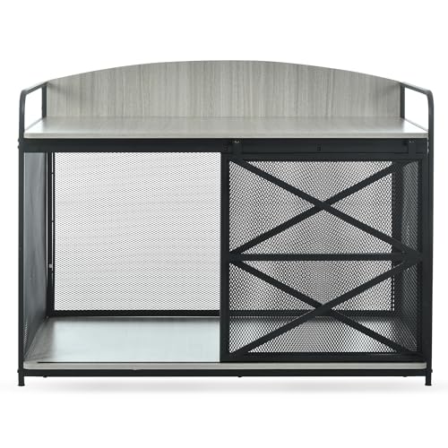 42.8" Heavy Duty Dog Crate Furniture, view 7