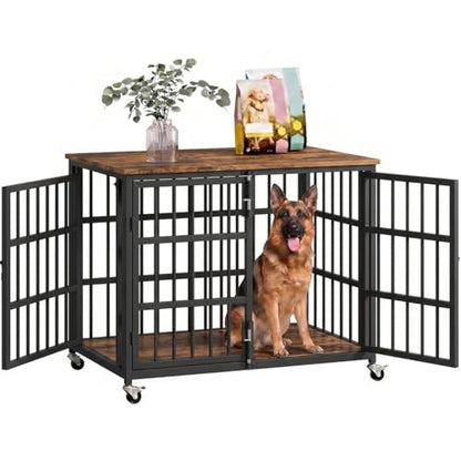 KOKOTANGS 48" Dog Crate Furniture, Heavy Duty Dog Kennel Indoor for Large Dogs, view 2