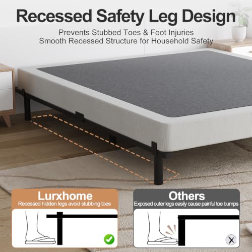 Full Size 7 Inch Low Profile Metal Platform Bed Frames, Adjustable Length, view 4