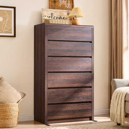 Modern 6 Drawers Dresser for Bedroom, view 2