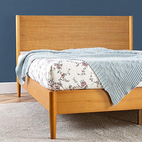 Wooden Mid-Century Platform Bed Full Size, view 5