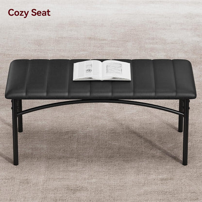 Dining Table Set for 4, Kitchen Table with Upholstered Chairs and Bench, 4-Person Dining Room Table Set, Rectangular Kitchen Table Set for Small Space, Apartment, Home, Studio, Rustic Brown