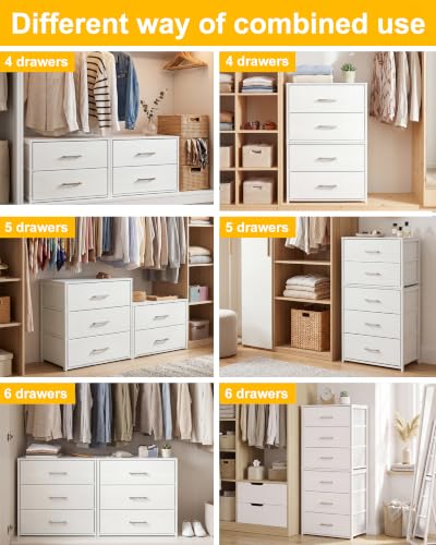 Closet Drawers for Clothes, 1 Pack, 3 Drawers Dresser, 21.2" Wide, view 7