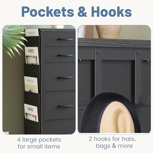Dresser for Bedroom with 13 Drawers, 47 Inch Fabric Dresser, view 5