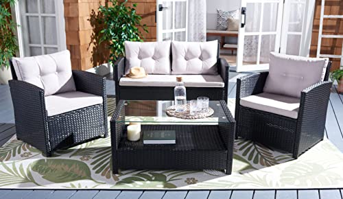 Safa Vieh Black/Light Grey Cushions Patio Set, view 3