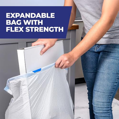 Ultra Strong 13 Gal Kitchen Trash Bags, White, Lavender Vanilla, 80ct, view 7