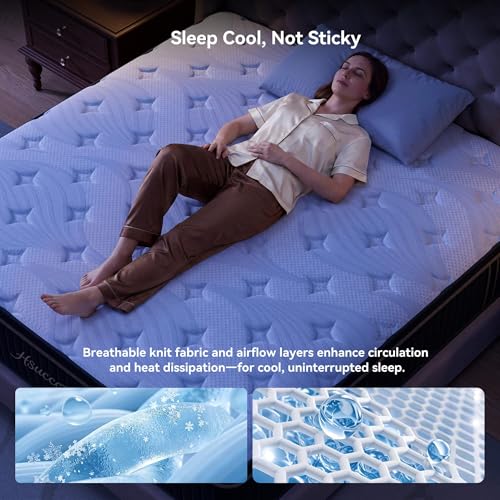 King Size 14 Inch Hybrid Mattress in a Box, view 7