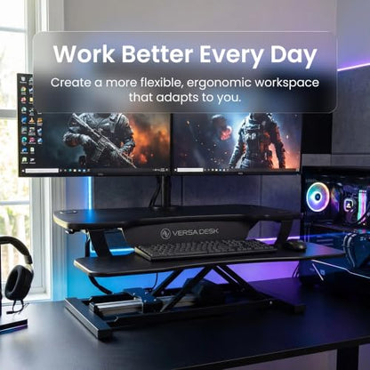 PowerPro 40 Inch Electric Standing Desk Converter – Push-Button Height, view 7
