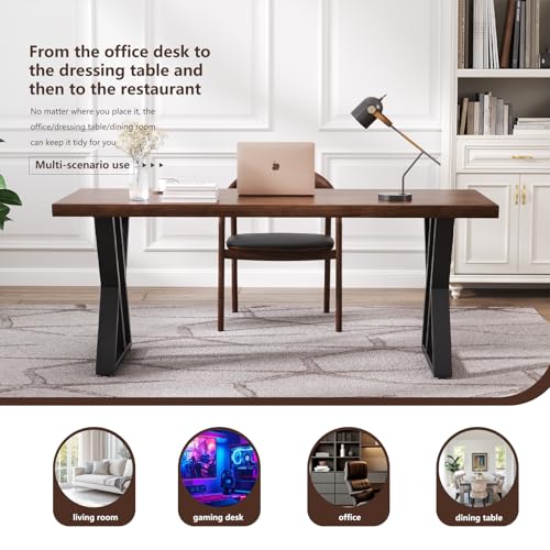 tiedingdingjiajuSolid Wood Desk 47 Inch, view 6