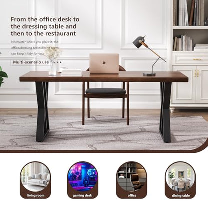 tiedingdingjiajuSolid Wood Desk 47 Inch, view 6
